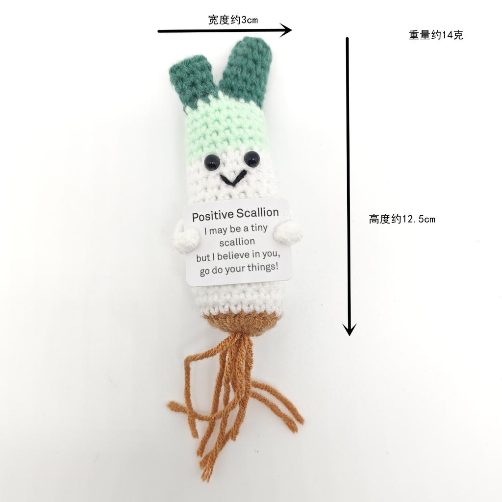 Păpușă Rechin Croșetată Amuzantă cu Energie Pozitivă Cu Card Suport Emoțional Croșetat Drăguț Tricotat Lână Albină Decor Cameră Cadouri de Crăciun