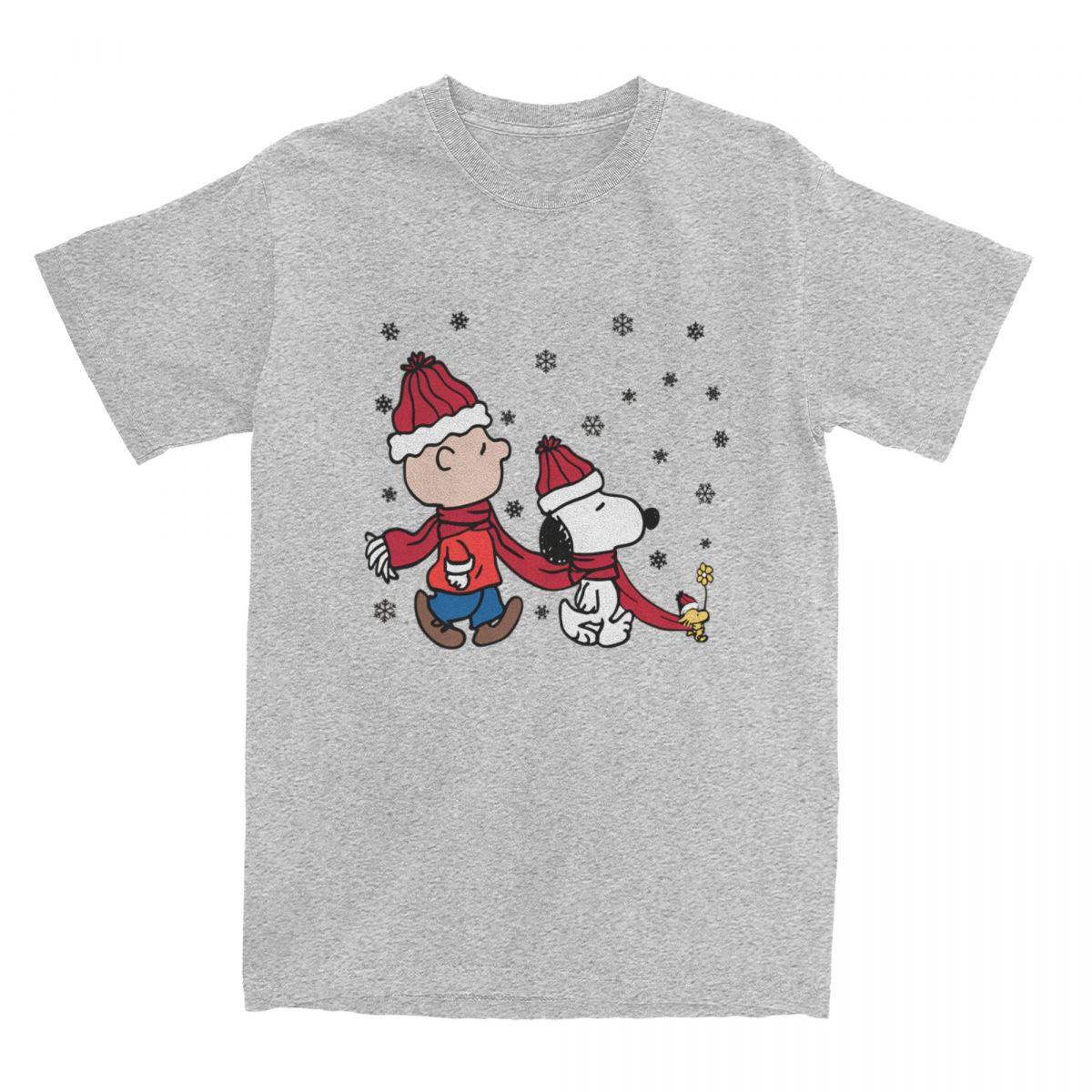 Peanuts Snoopy Charlie Brown Woodstock T Shirt Men Women s Cotton Funny Cute Comic Cartoon Tee Shirt Short Sleeve New Arrival 2XL