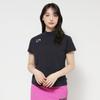 Mock Neck French Sleeve Shirt Hello Kitty Black L Sanrio Sports Golf 939901