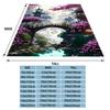 Japanese Architecture & Cherry Blossoms Flannel Blanket, Soft Warm Throw Blanket Nap Blanket For Sofa Office Bed Camping Trave