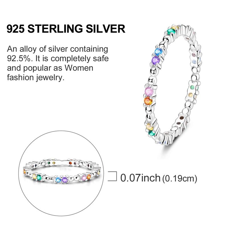New Copper Rings Red Pink Blue Stone Rings Simple Stackable Women Authentic Rings Ideal For Wedding Party Jewellery Gift