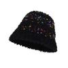 Warm Fluffy Earmuffs Thickened Pullover Cap Fashion Knitted Beanie Hat  Women