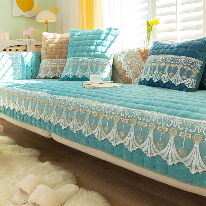 

Falai бархатная подушка для дивана, зимняя утолщенная нескользящая крышка для дивана, универсальный чехол для подушки, простой современный чехол на спинку, зима 70*120