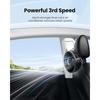 Portable Stroller Fan with LED Display Battery Powered Mini Clip Fan, 4-Speed Rechargeable Small Personal Fan
