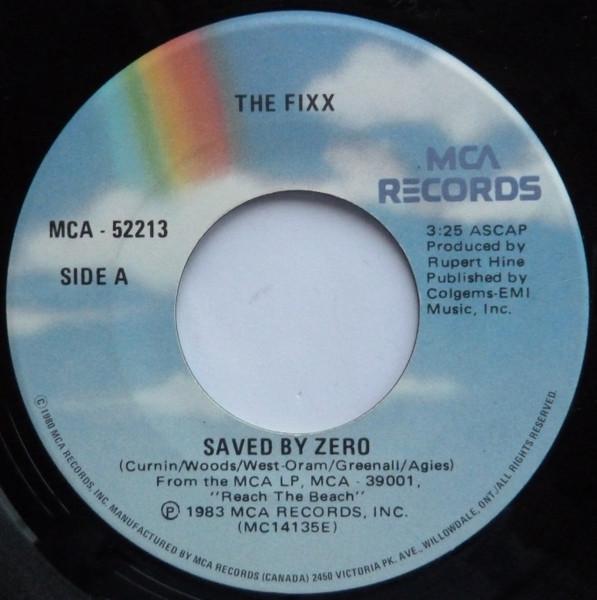 

7inch Record FIXX - Saved By Zero MCA52213 MCA Records 1983 Canada Rock Used