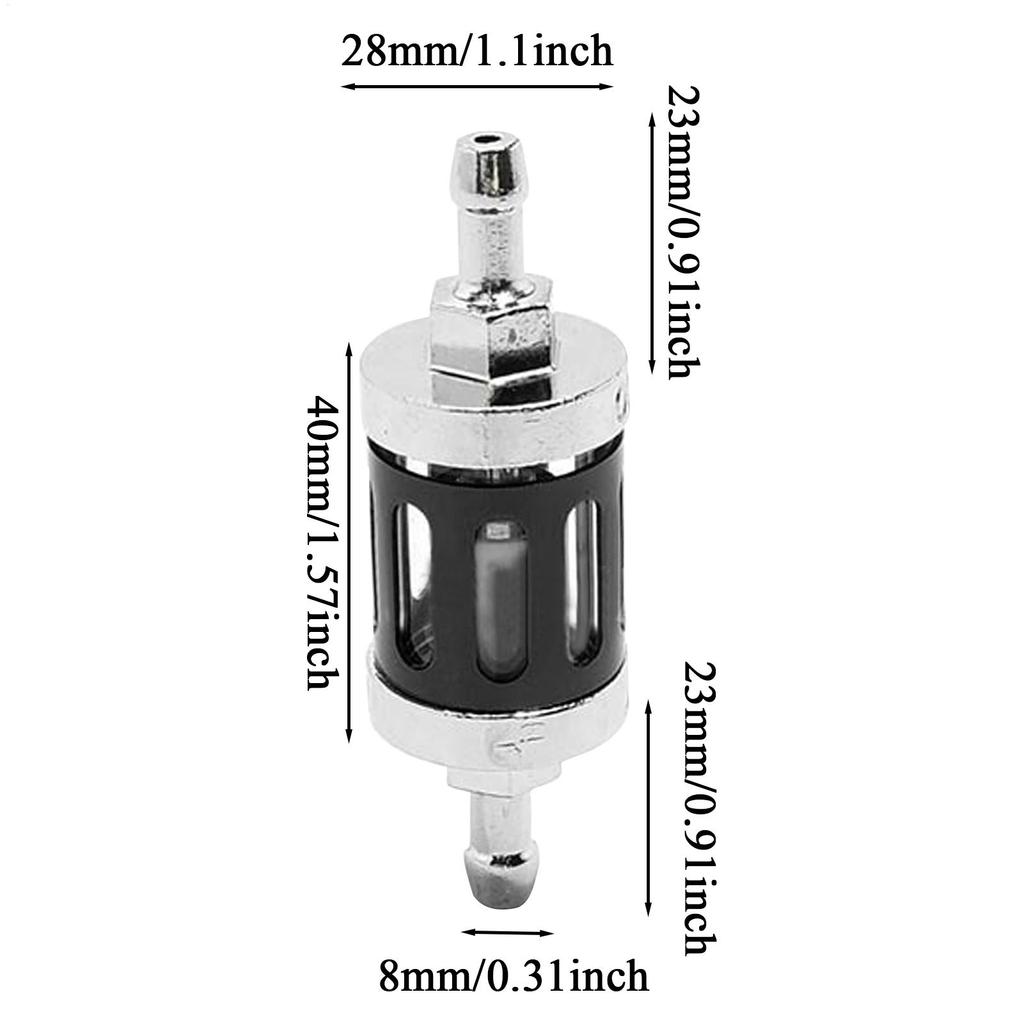 Oil Filter For Motorcycle 8mm Replacement Oil Filter Metal Motorcycle Parts For Scooter ATV Dirt Bike Snowmobile Modification