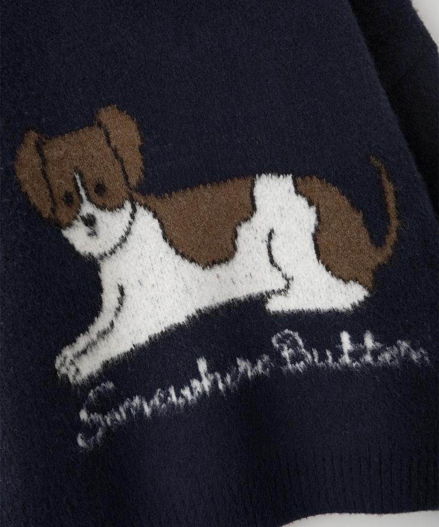 Sseomweeobeoteo Puppy Wool Knit - Navy