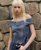 INSTANTFUNK Denim Off-Shoulder - Blue