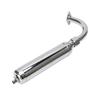 Exhaust Muffler Pipe Motorized Bicycle Engine Muffle Tailpipe Exhaust Pipe for 49‑80cc 2 Stroke Bike