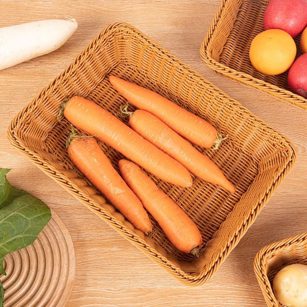 Kunststoff Küchenaufbewahrungskorb Mehrfarbig Brotfruchtschale Kreativer Präsentationskorb Zuhause Geschäft Hotel