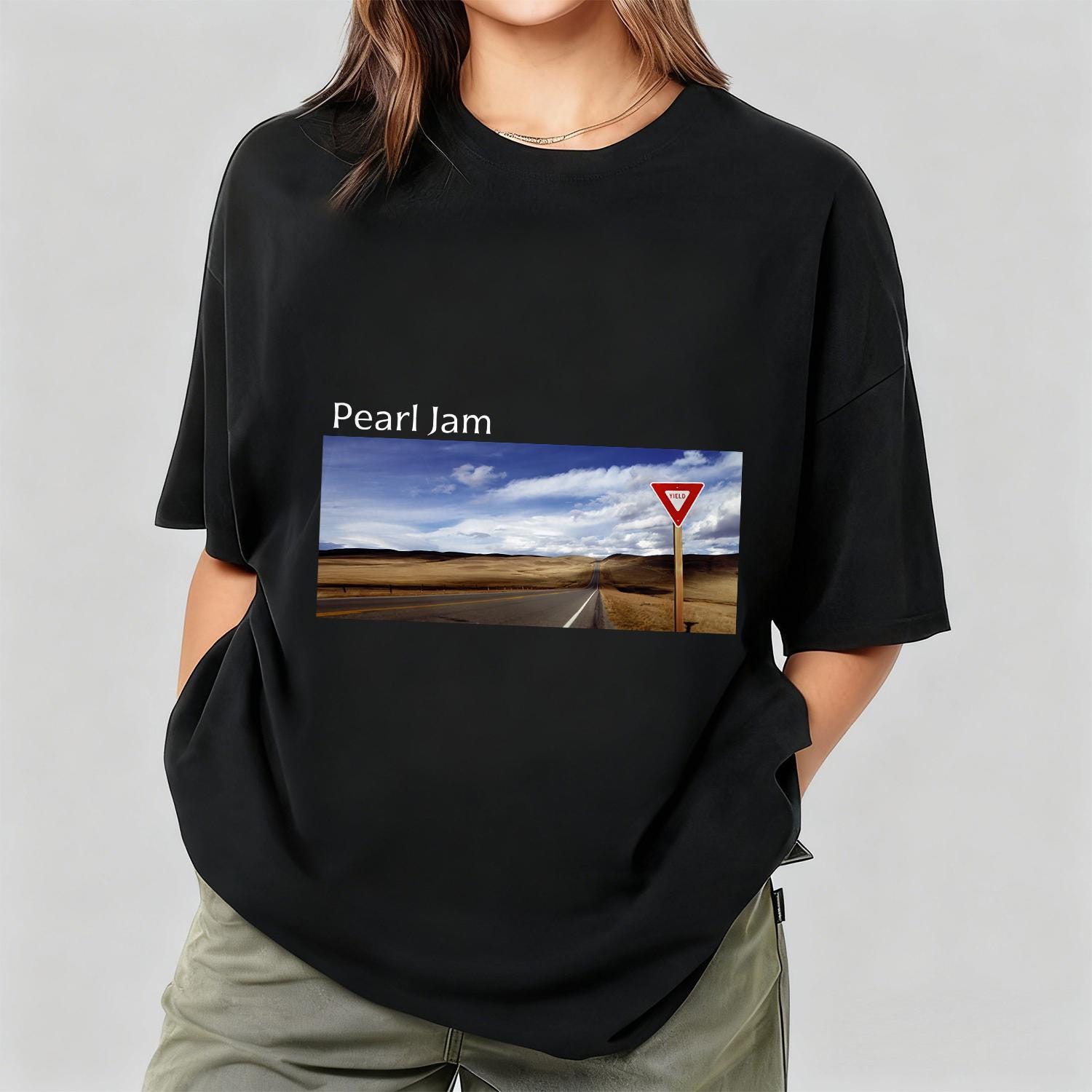 

Vintage Grunge Rock Shirt Retro Desert Road Graphic Tee 90s Music Fan Unisex TShirt 4XL