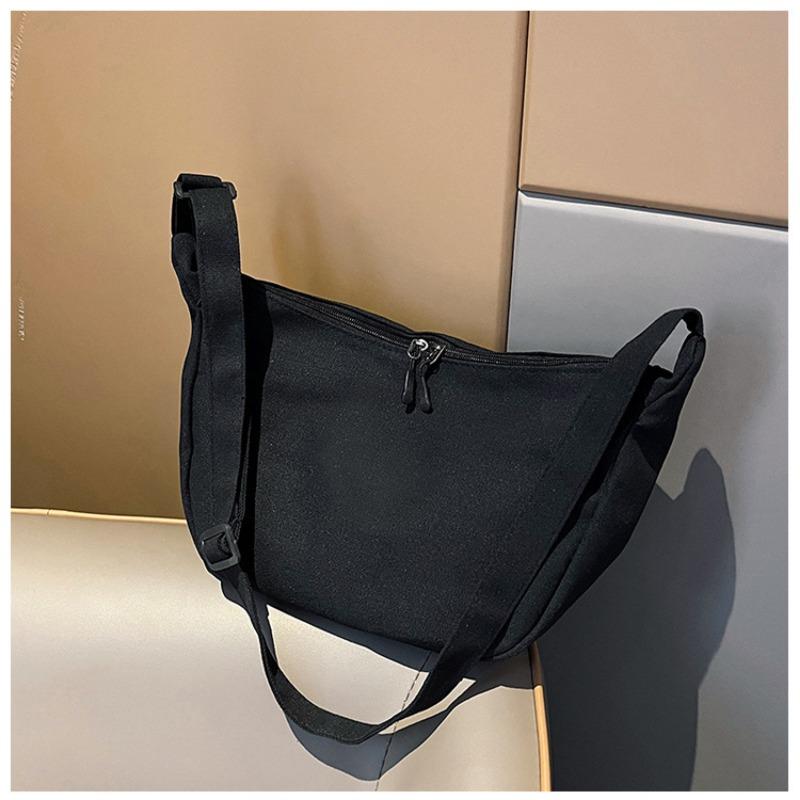 

Gifts canvas bag female new simple student shoulder messenger bag female messenger bag чёрный