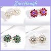 Sunflower Drop Earrings With Water Crystal For Women Party And Evening Wear