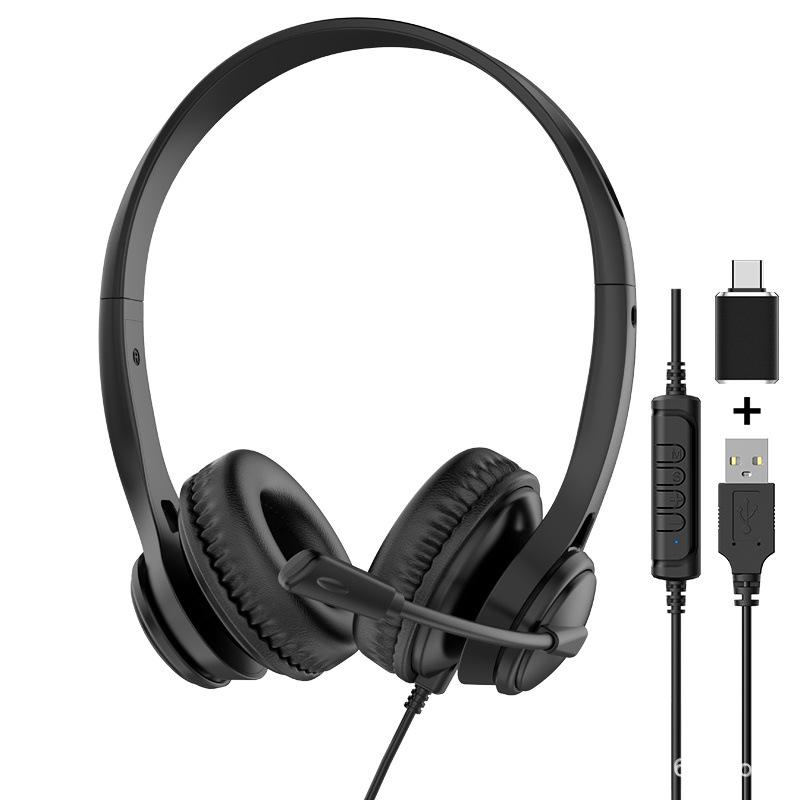 In-Stock Universal USB Type-C Over-Ear Headset for Calls, Learning, and Meetings