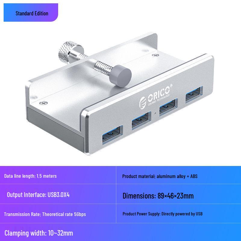 ORICO USB 3.0 Clip-on Notebook Hub Splitter