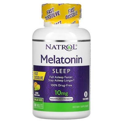 Melatonin, Maximum Strength, Citrus Flavor , 10 Mg, 100 Tablets