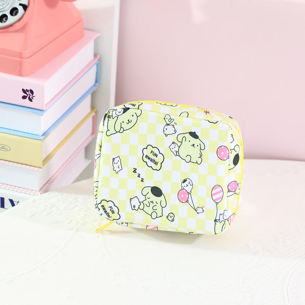 Cute Storage Cartoon Pouch Fabric Sanitary Cosmetics Girls Medicine