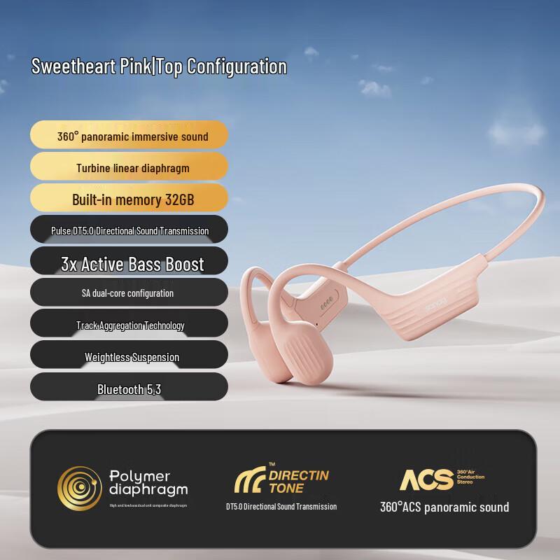 

SANAG Open-Ear Air Conduction Bluetooth Headset