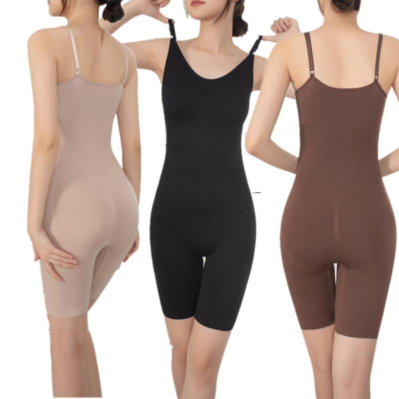 Damen Träger One-Piece Formwäsche Bauchkontrolle Po-Lifting Taillentraining Bodysuit
