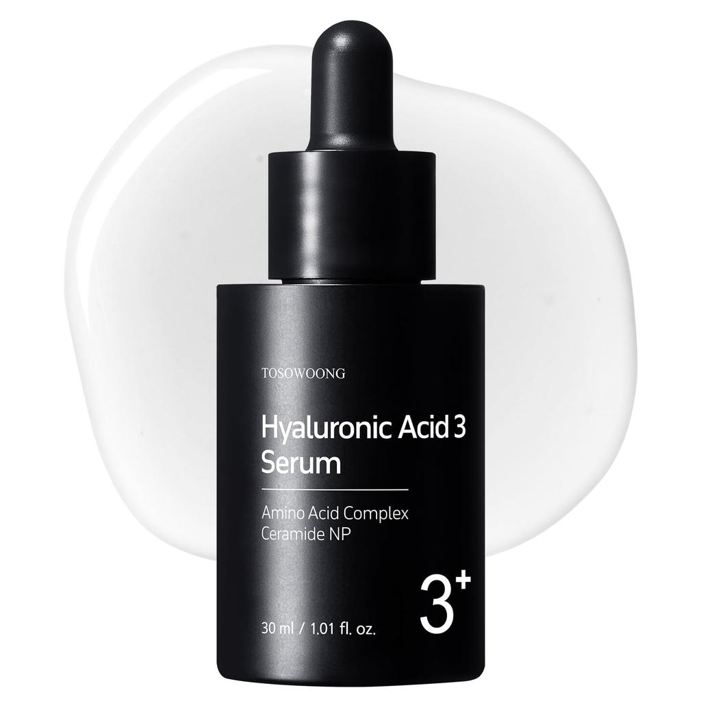 TOSOWOONG Hyaluronic Acid 3 Hyaluronic Acid and and for and Dry by Korean Skincare Cosmetics Serum, 30ml, Ceramide, Moisturizing, Hydrating, Glowing,