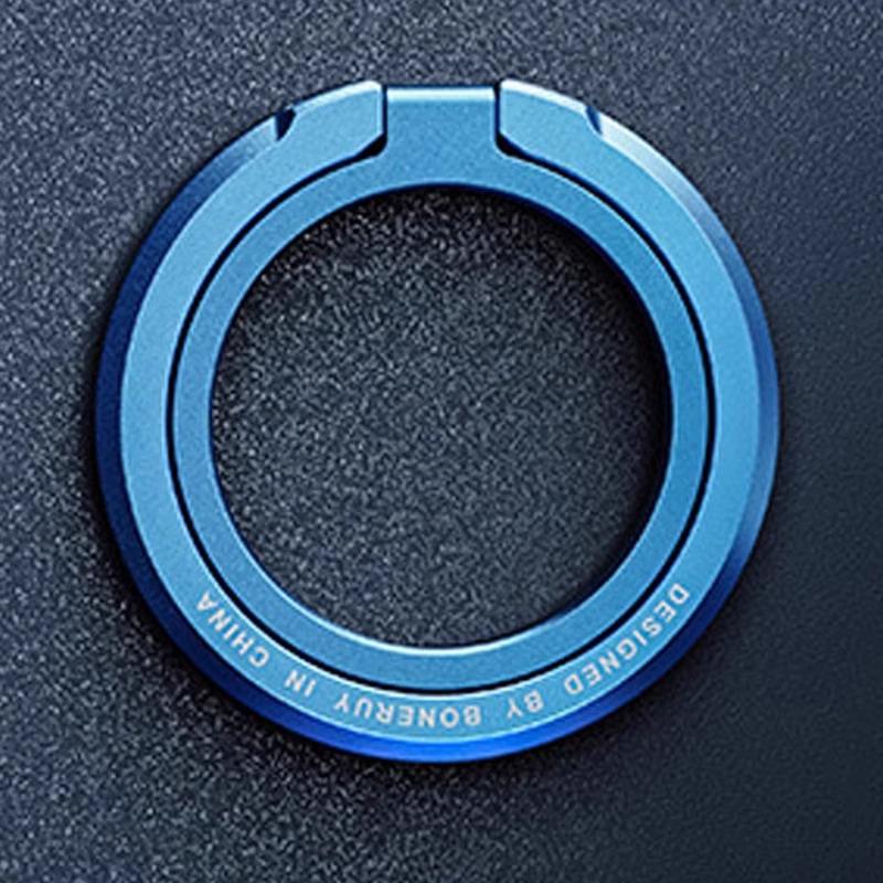 Ultra-Thin Magnetic 360° Rotating Phone Holder with Finger Ring