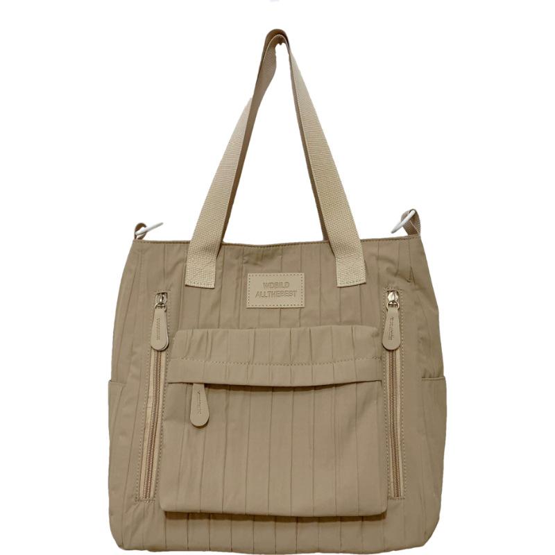 Light and casual large-capacity messenger bag, fresh and sweet foreign shoulder bag, student tutoring handbag in class