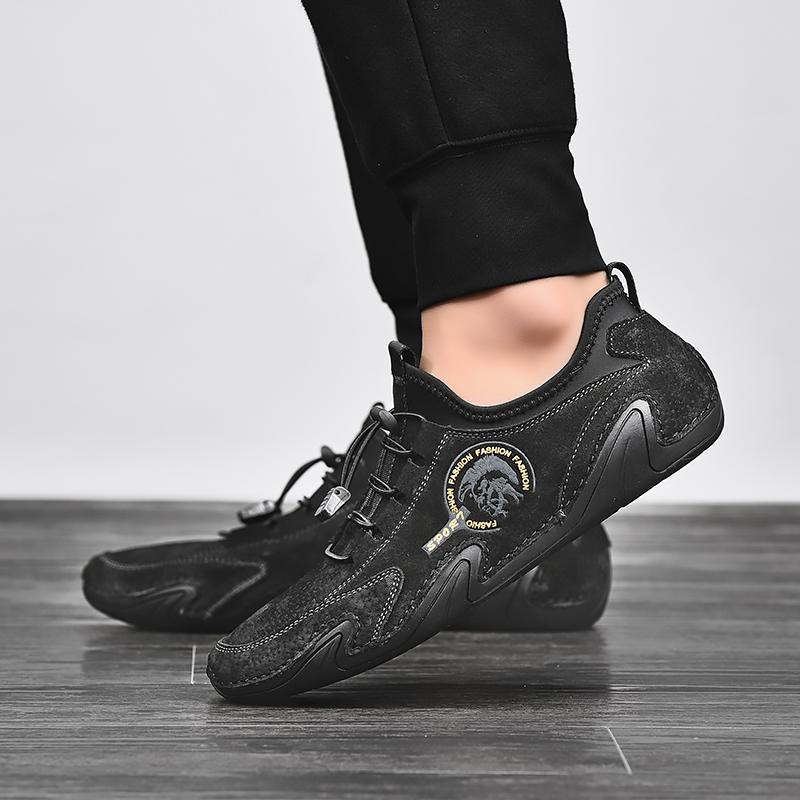 

Fashion Fashion Large Size Men Casual shoes Light Outdoor Breathable Octopus Sneakers Non-Slip Suede Leather Men Shoes Walking Footwear 46 серый