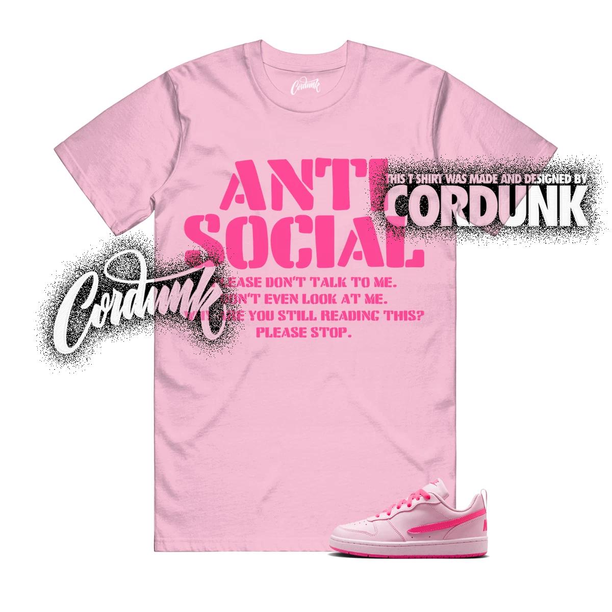 

Court Borough Low Recraft Pink Foam Hyper Pink Triple GS T Shirt Match AS 4XL