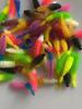 Dual Color Root Light Dance Worm Fishing Bait 1.4g 5.5cm