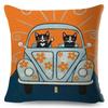 Cartoon Driving Car Cat Cushion Cover Decor Cute Pet Animal Pillowcase Polyester Pillow Case for Sofa Home Children Room 45x45cm