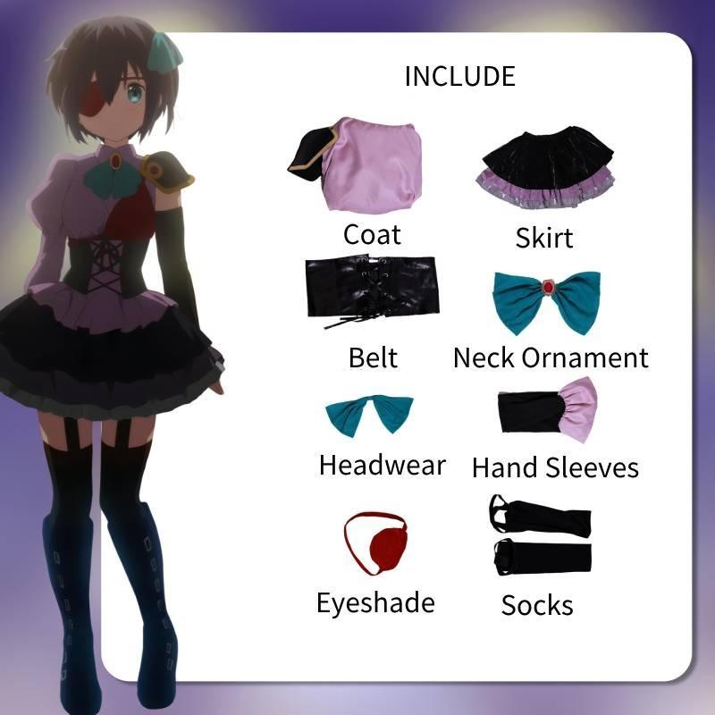 

Другие Костюмы для ролевых игр Чунибё: Любовные иллюзии Таканаси Рикка для женщин 3XL