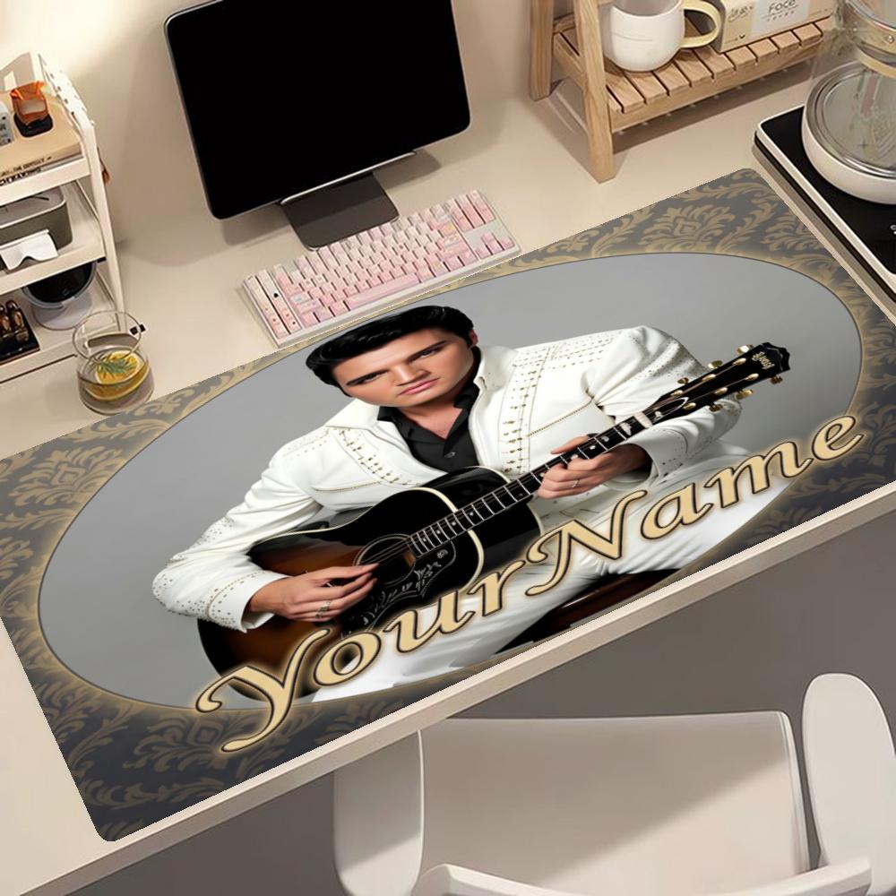 Elvis Personalized Text Mouse Pad Office Mouse Mats Office Mouse Mats Nonslip Rubber Bottom Perfect For Office Laptop Gaming Setup