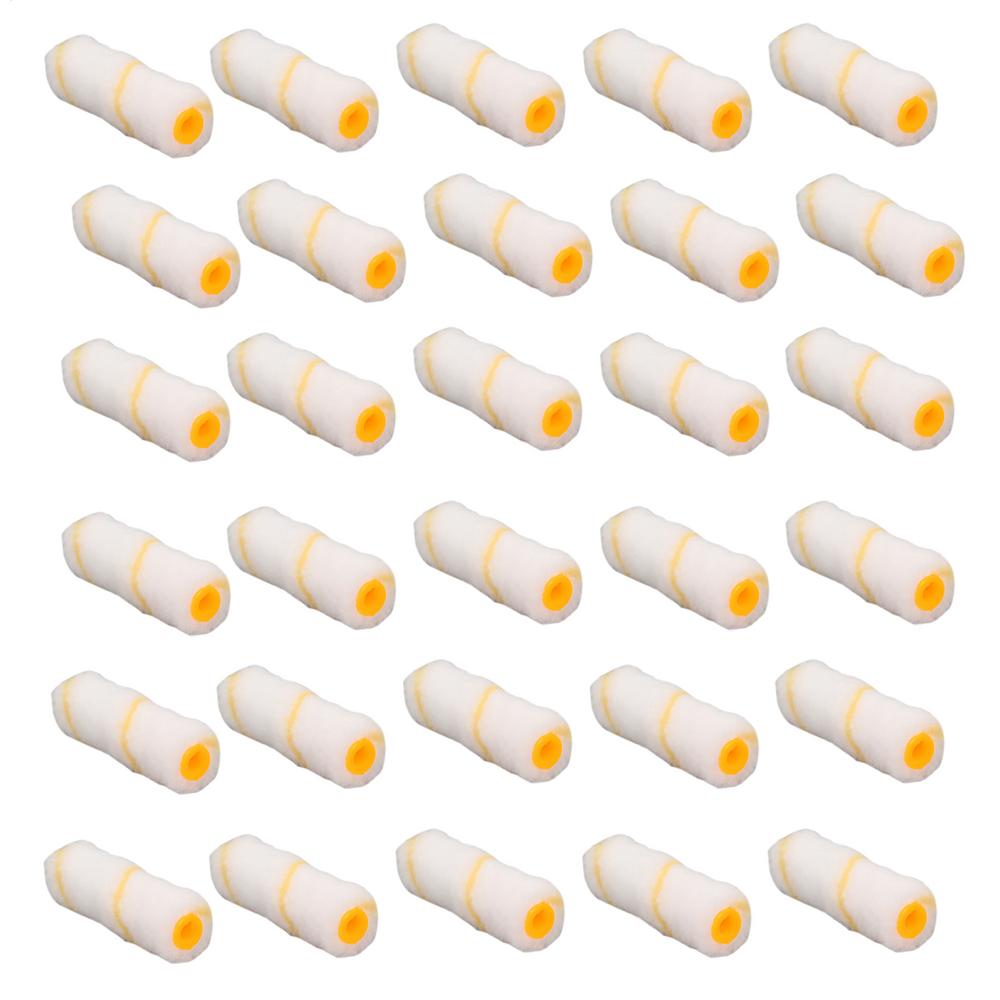 

30pcs Paint Roller Brush Dense Bristles Latex Paint Roller For Painting Walls Cabinets Doors Fences Paint Roller Practical Tool
