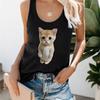 Sweet Girls Tank Top Funny Cat T Shirt Women Vest Women Shirt Ulzzang T-shirt 90s Tshirt Top Tee Female Shirt