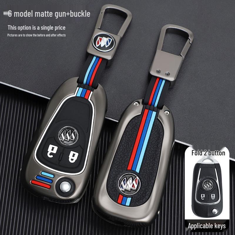 Buick Key Case for Modified Folding Keys: Compatible with Yinglang GT/XT, Junyue, Junwei, Kaiyue Models.