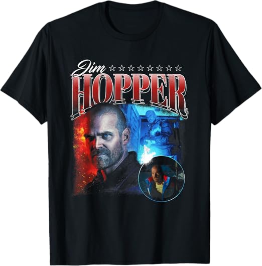 Stranger Things Jim Hopper Homage T-Shirt 100