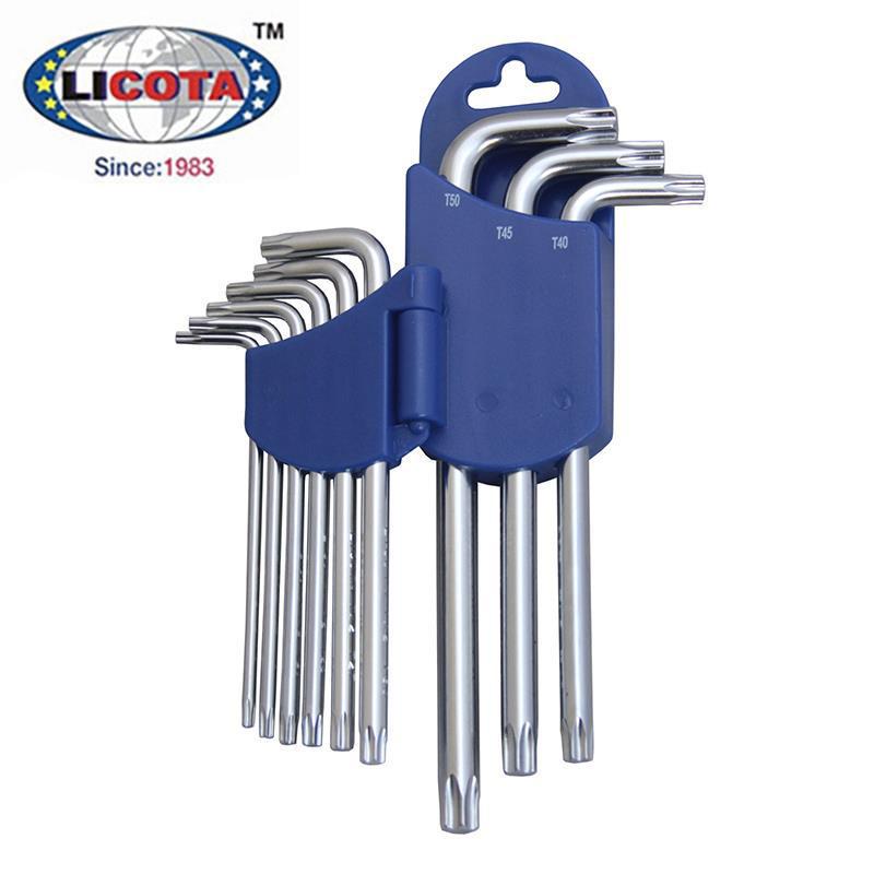 LICOTA 9-Piece Short/Long Flower & Star Hex Socket Wrench Set