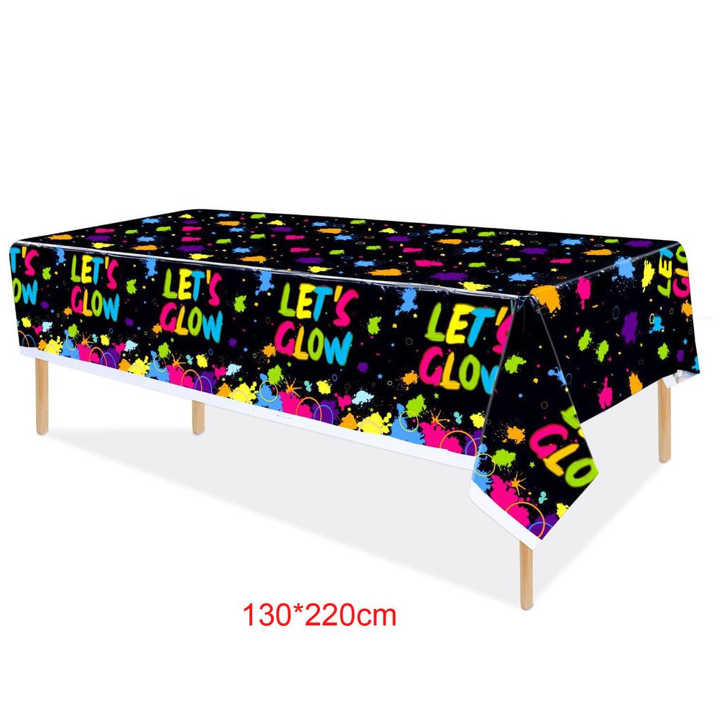 Multi-Color Glow in the Dark Fringe Curtain Fluorescent Macaron Streamers Curtain Photo Booth Backdrop Neon Birthday Party Decor