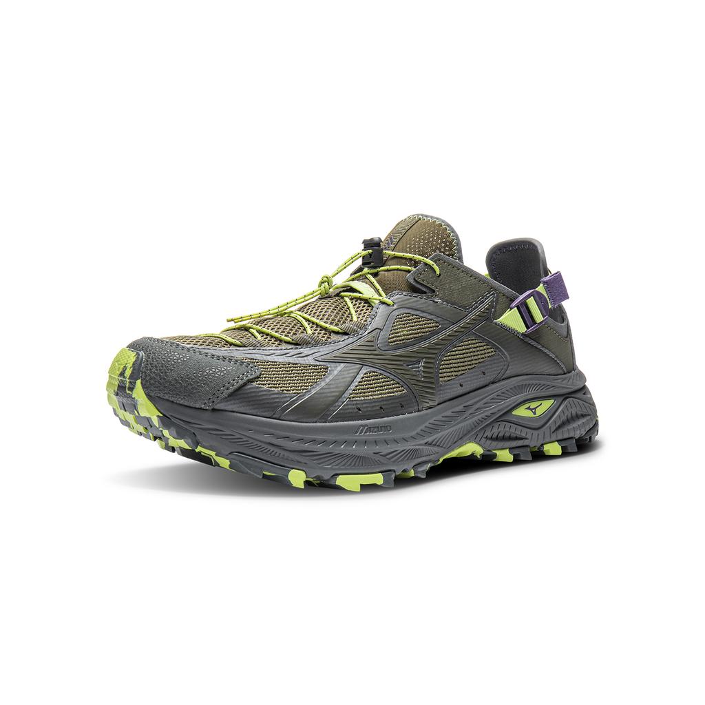 Mizuno Low Top River Trekking Shoes Unisex Brown Green D1GH261202
