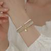 Fu Pai Hetian Jade Bracelet for Women, New Light Luxury Niche Exquisite Pearl Bracelet, Chinese Style Jewelry