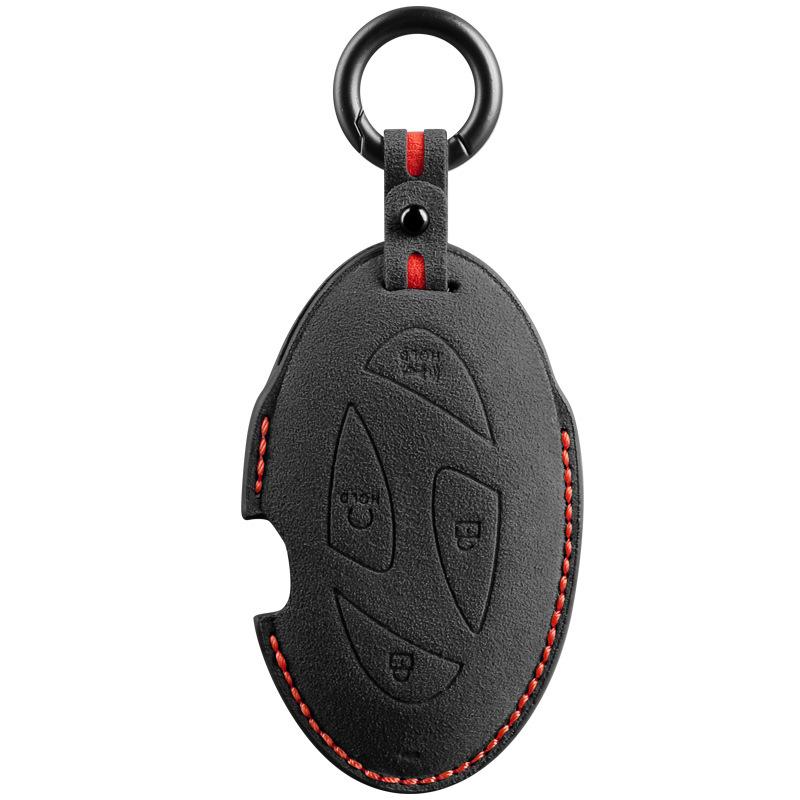 Hyundai Korea 3D Alcantara Suede Key Cover - Car Remote Pouch
