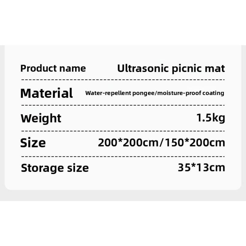Aluminum film picnic mat moisture proof mat thickened outdoor floor mat picnic cloth spring outing mat camping mat tent mat