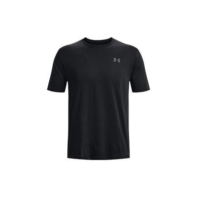 Solid Crew Neck Sports Breathable Fitted Straight Short Sleeve T-Shirt Men Tops Black 1370951-001