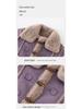 DUUDUU Kids' Velvet Korean-Style Cotton-Padded Winter Jacket - Furry Girls' Outerwear