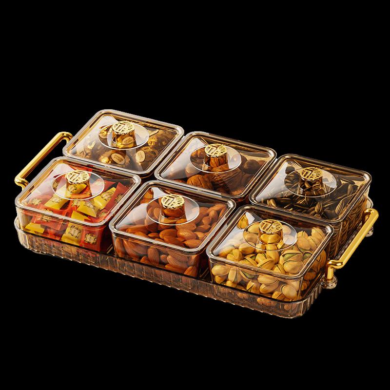Gold Divided Snack and Candy Serving Platter