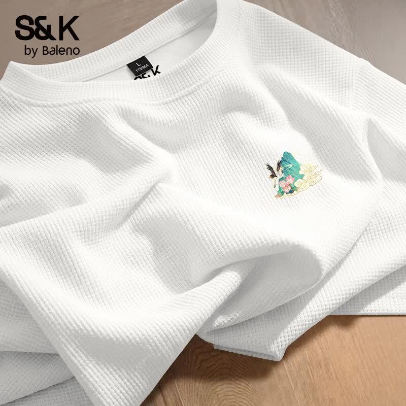 Baleno Men s Waffle Knit Graphic T-Shirt L