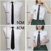 Clip On Uniform Black Tie Unisex Lazy Neck Ties New Suit Zipper Neckties  Women
