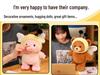 Hobby Cute Animal Plush Toy: Bee, Penguin, Pig, Teddy Bear Soothing Doll for Children