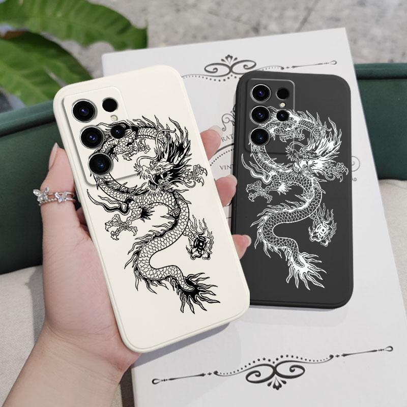 Dragon phone case for Samsung Galaxy S24 S23 S22 S21 S20 note 10 20 ultra plus fe A73 A72 A71 A55 A54 A53 A52 A51 back cover