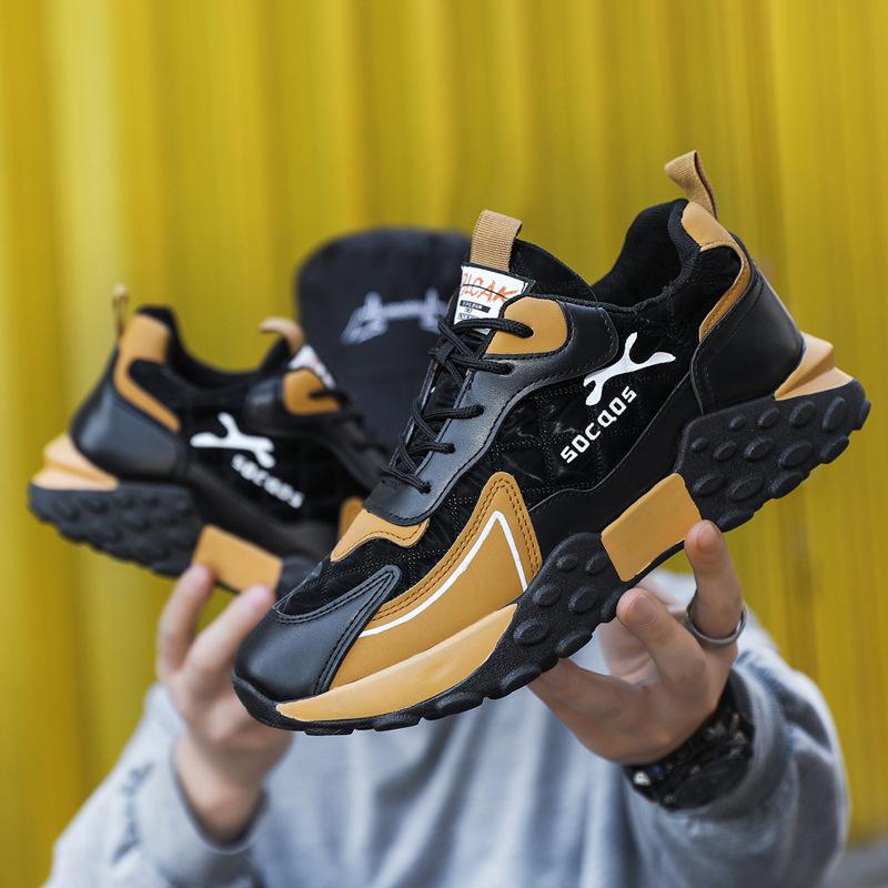 Men's sports shoes 2025 spring new outdoor versatile fashion Korean version of sports and leisure large size men's shoes